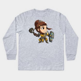 Brigitte Cute Spray - Overwatch Kids Long Sleeve T-Shirt